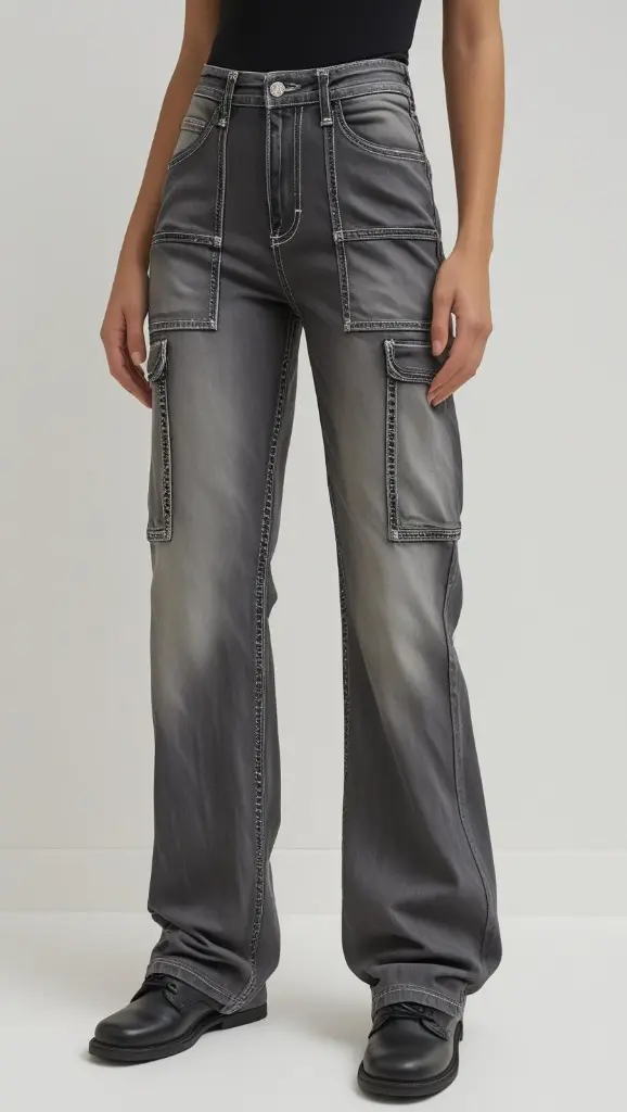 6 POCKET BAGGY JEANS GREY COLOR 2.webp