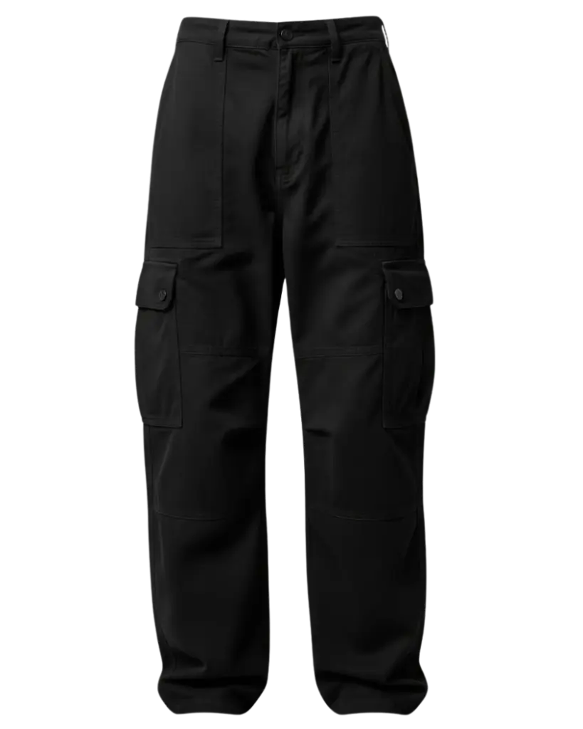 Baggy Trousers in Cotton Stuff
